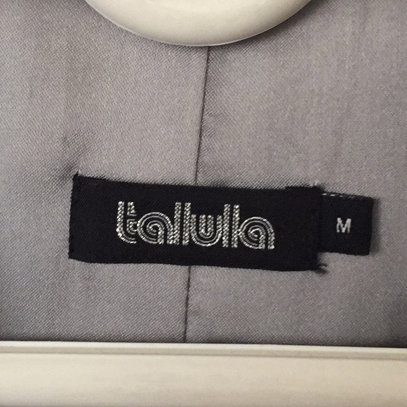 Talula Blue Corduroy Trench Coat - Picture 2 of 3